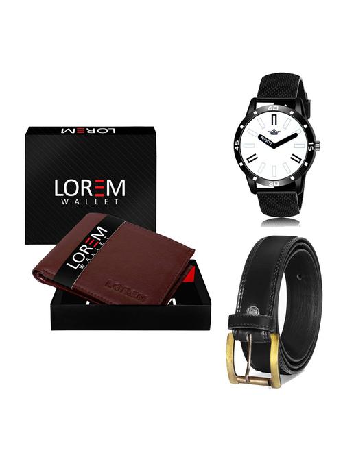 belt, wallet & watch gift combo - 19235367 - Very Small Image - 1