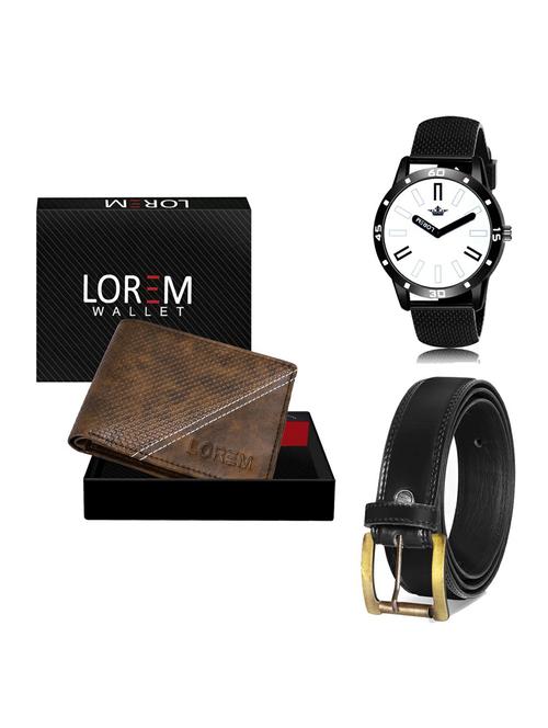 belt, wallet & watch gift combo - 19235385 - Very Small Image - 1
