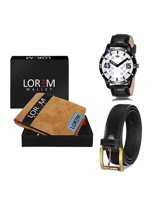 belt, wallet & watch gift combo - 19235409 - Very Small Image - 1