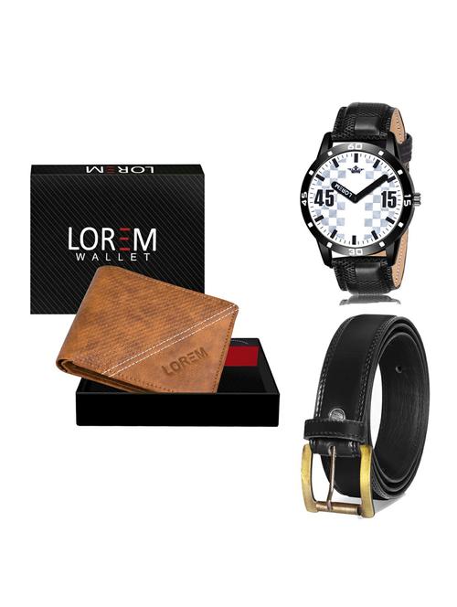 belt, wallet & watch gift combo - 19235431 - Very Small Image - 1