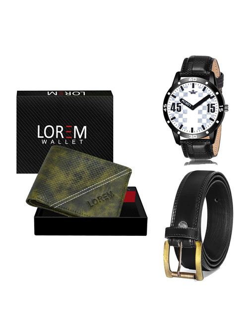 belt, wallet & watch gift combo - 19235432 - Very Small Image - 1