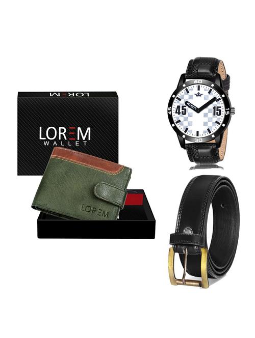 belt, wallet & watch gift combo - 19235444 - Very Small Image - 1