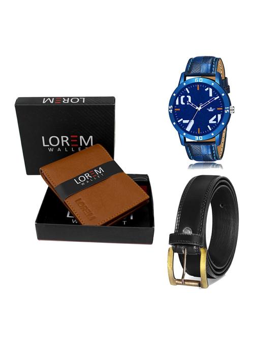 belt, wallet & watch gift combo - 19235446 - Very Small Image - 1