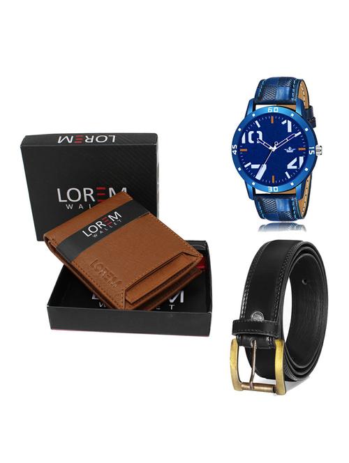 belt, wallet & watch gift combo - 19235447 - Very Small Image - 1