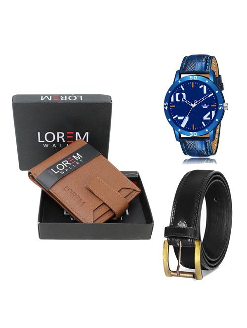 belt, wallet & watch gift combo - 19235453 - Very Small Image - 1