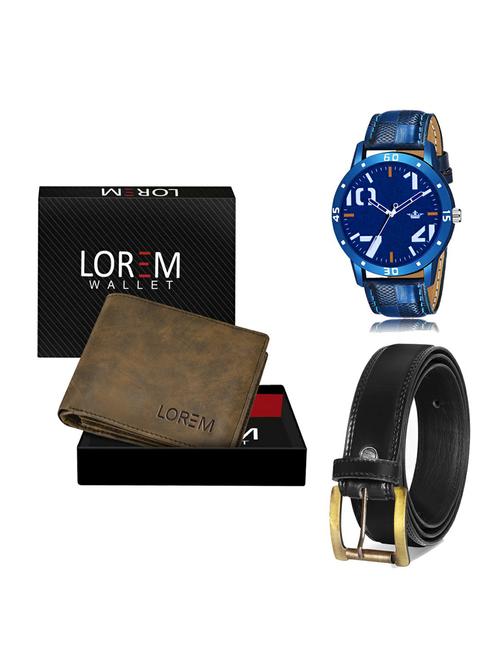belt, wallet & watch gift combo - 19235468 - Very Small Image - 1