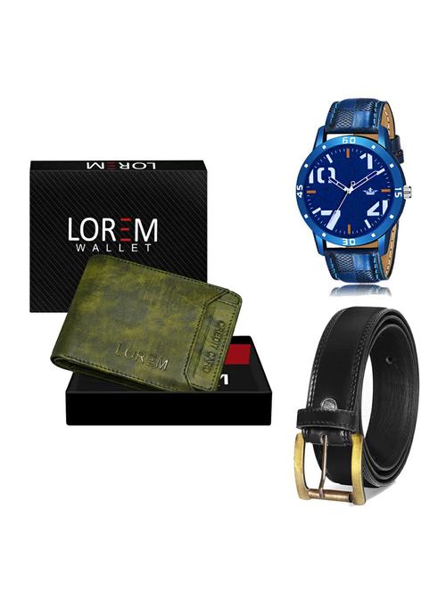 belt, wallet & watch gift combo - 19235470 - Very Small Image - 1