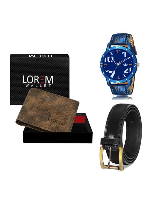 belt, wallet & watch gift combo - 19235471 - Very Small Image - 1