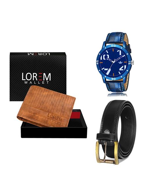 belt, wallet & watch gift combo - 19235472 - Very Small Image - 1