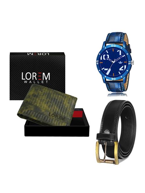 belt, wallet & watch gift combo - 19235473 - Very Small Image - 1
