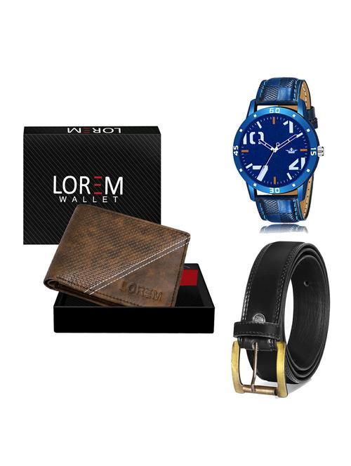 belt, wallet & watch gift combo - 19235475 - Very Small Image - 1