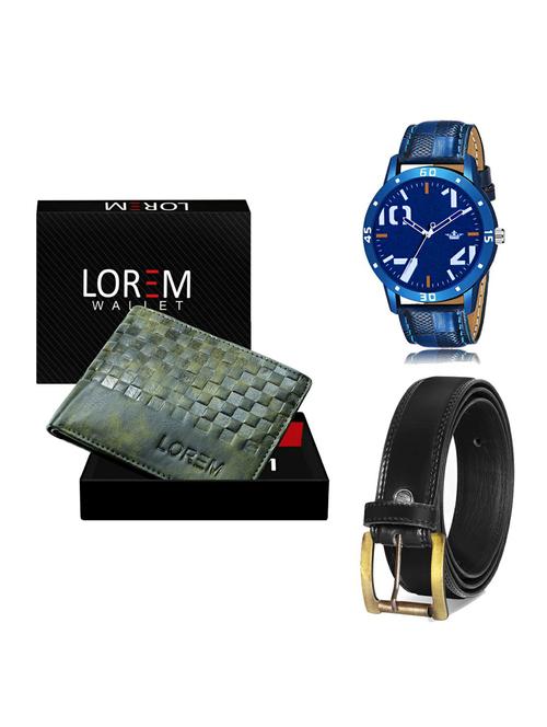 belt, wallet & watch gift combo - 19235481 - Very Small Image - 1
