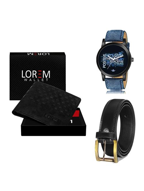 belt, wallet & watch gift combo - 19235527 - Very Small Image - 1