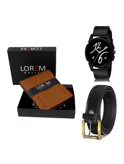 belt, wallet & watch gift combo - 19235536 - Very Small Image - 1