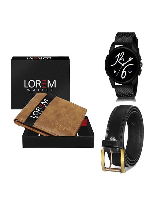 belt, wallet & watch gift combo - 19235546 - Very Small Image - 1