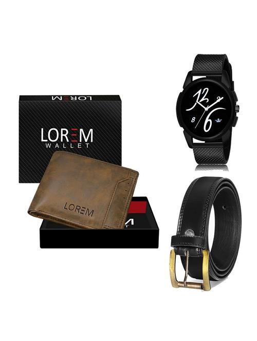 belt, wallet & watch gift combo - 19235557 - Very Small Image - 1