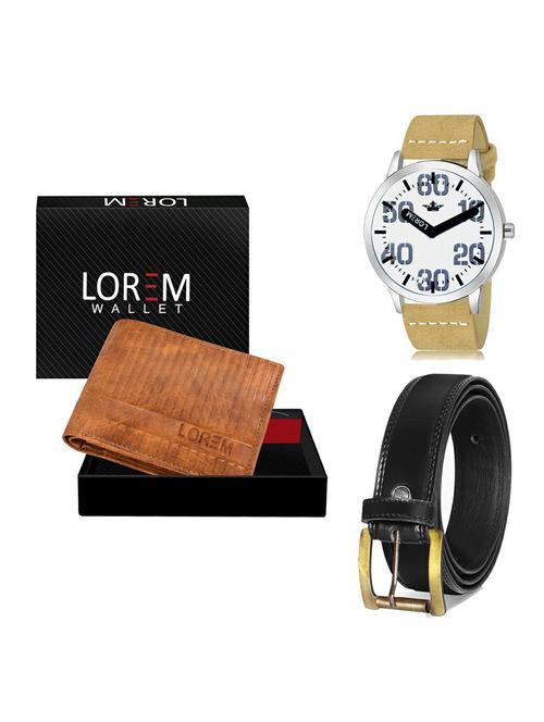 belt, wallet & watch gift combo - 19235607 - Very Small Image - 1