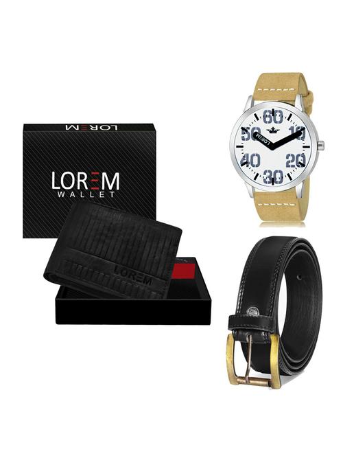 belt, wallet & watch gift combo - 19235609 - Very Small Image - 1