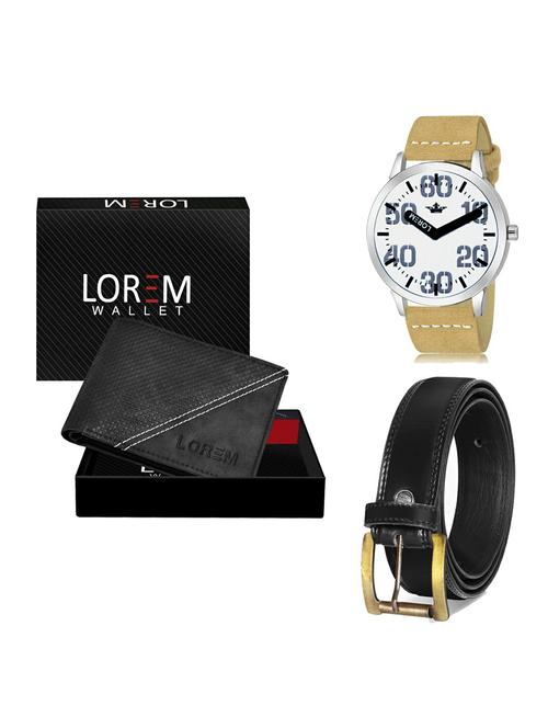 belt, wallet & watch gift combo - 19235613 - Very Small Image - 1