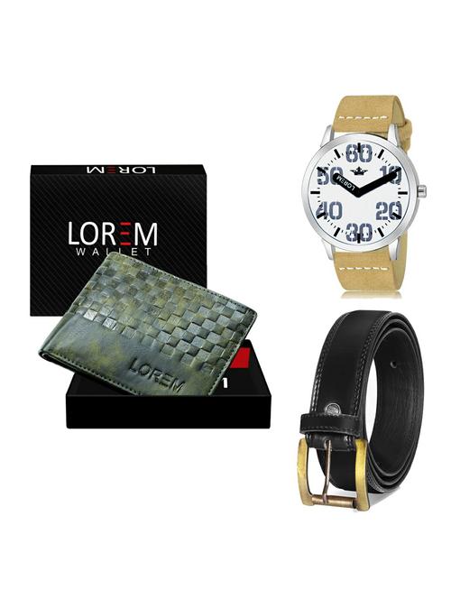 belt, wallet & watch gift combo - 19235616 - Very Small Image - 1