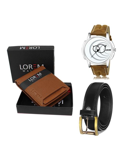 belt, wallet & watch gift combo - 19235627 - Very Small Image - 1