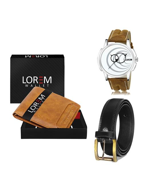 belt, wallet & watch gift combo - 19235629 - Very Small Image - 1