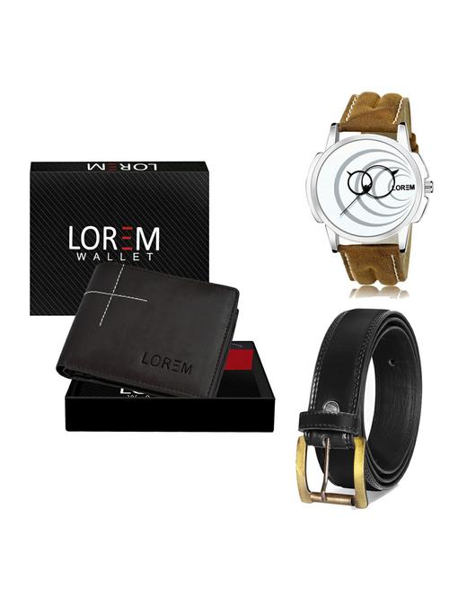 belt, wallet & watch gift combo - 19235664 - Very Small Image - 1