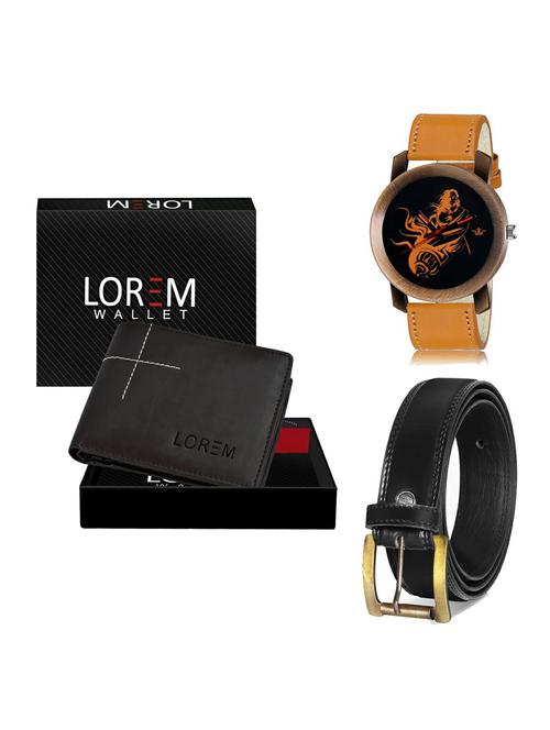 belt, wallet & watch gift combo - 19235709 - Very Small Image - 1