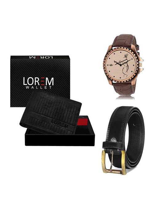 belt, wallet & watch gift combo - 19235744 - Very Small Image - 1