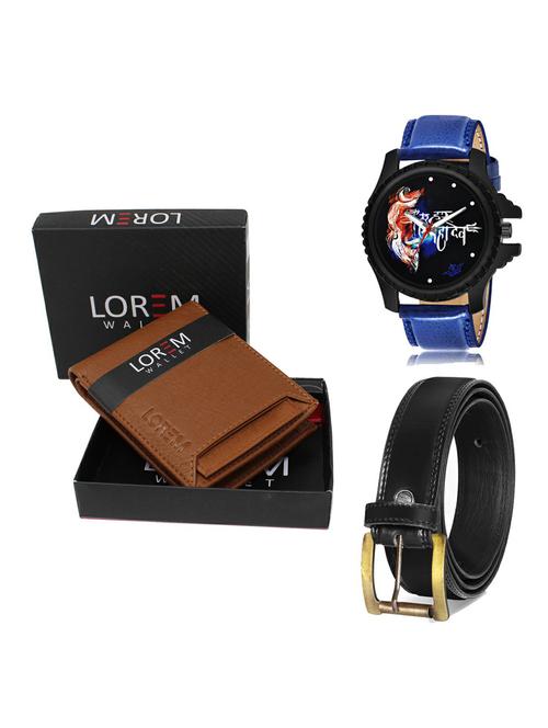 belt, wallet & watch gift combo - 19235762 - Very Small Image - 1