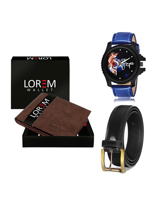 belt, wallet & watch gift combo - 19235770 - Very Small Image - 1