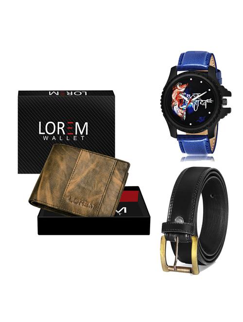 belt, wallet & watch gift combo - 19235778 - Very Small Image - 1