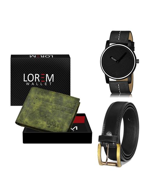 belt, wallet & watch gift combo - 19235820 - Very Small Image - 1