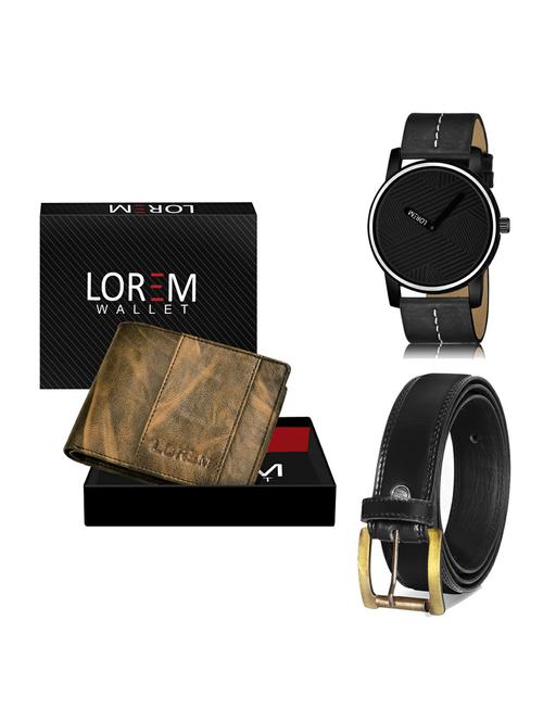belt, wallet & watch gift combo - 19235823 - Very Small Image - 1