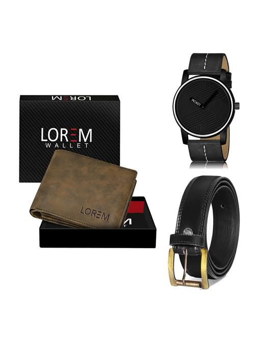 belt, wallet & watch gift combo - 19235828 - Very Small Image - 1