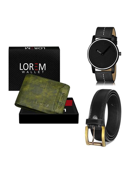belt, wallet & watch gift combo - 19235830 - Very Small Image - 1