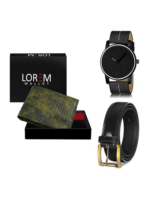 belt, wallet & watch gift combo - 19235833 - Very Small Image - 1