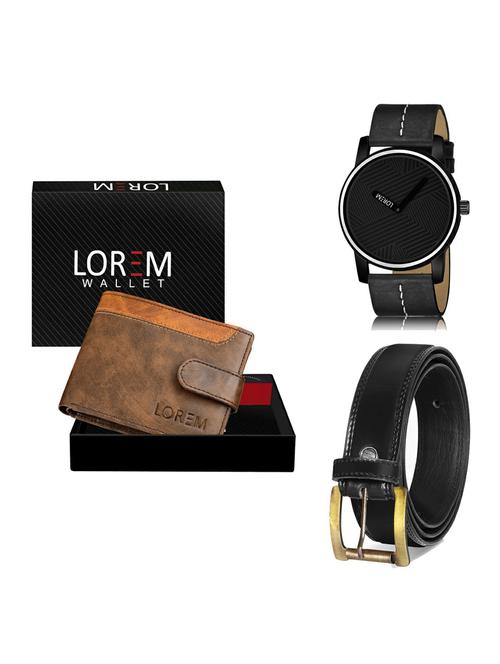 belt, wallet & watch gift combo - 19235847 - Very Small Image - 1