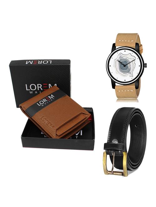 belt, wallet & watch gift combo - 19235852 - Very Small Image - 1