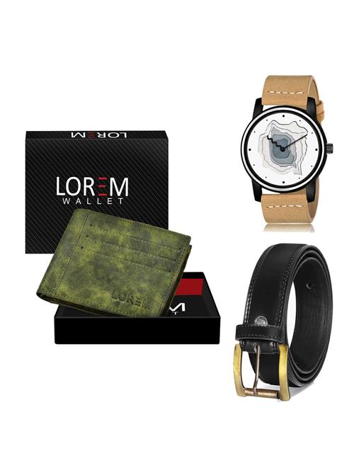 belt, wallet & watch gift combo - 19235865 - Very Small Image - 1