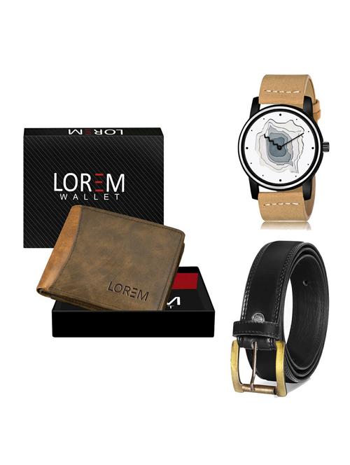 belt, wallet & watch gift combo - 19235874 - Very Small Image - 1