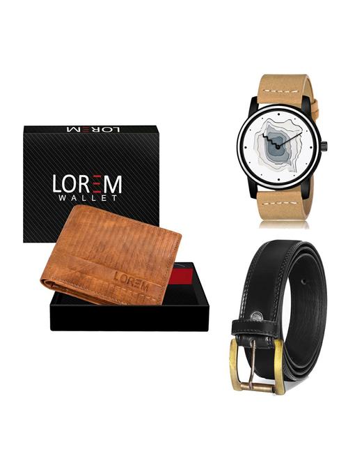 belt, wallet & watch gift combo - 19235877 - Very Small Image - 1
