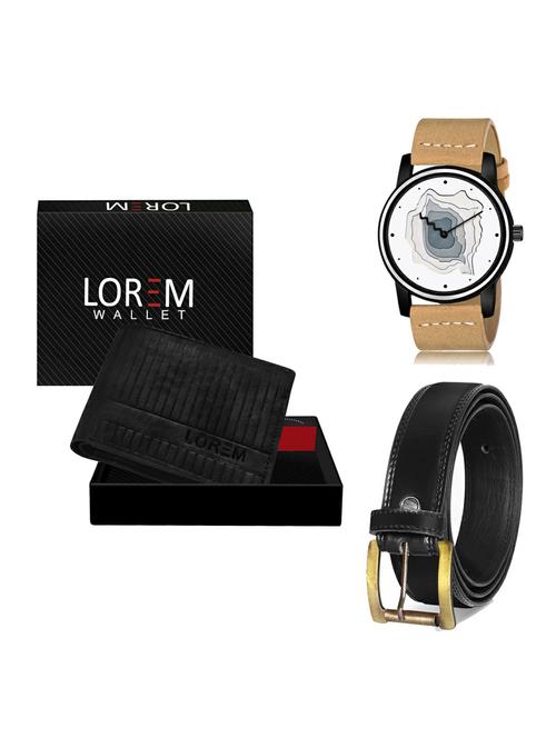 belt, wallet & watch gift combo - 19235879 - Very Small Image - 1