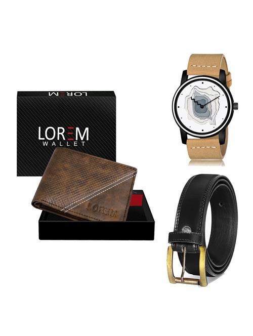 belt, wallet & watch gift combo - 19235880 - Very Small Image - 1