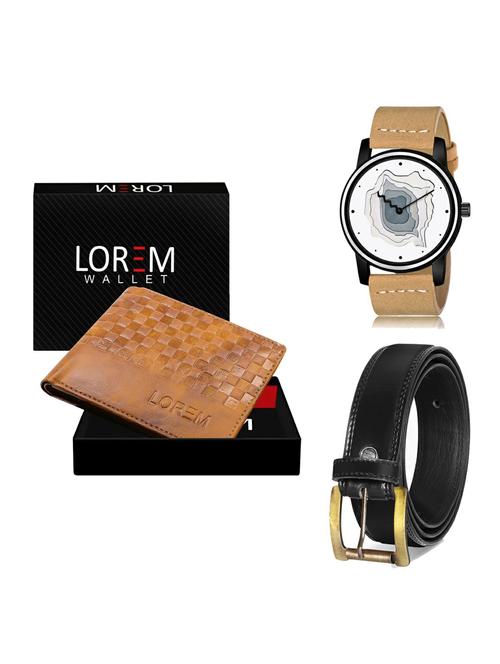 belt, wallet & watch gift combo - 19235885 - Very Small Image - 1