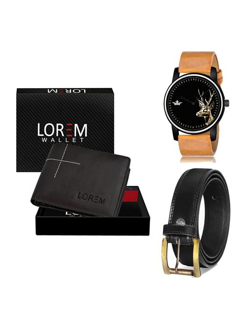 belt, wallet & watch gift combo - 19235934 - Very Small Image - 1