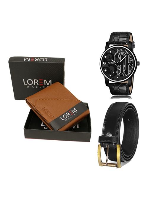 belt, wallet & watch gift combo - 19235940 - Very Small Image - 1