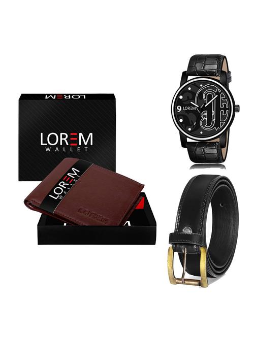 belt, wallet & watch gift combo - 19235952 - Very Small Image - 1