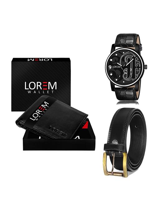 belt, wallet & watch gift combo - 19235953 - Very Small Image - 1