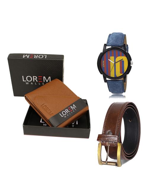 belt, wallet & watch gift combo - 19237936 - Very Small Image - 1